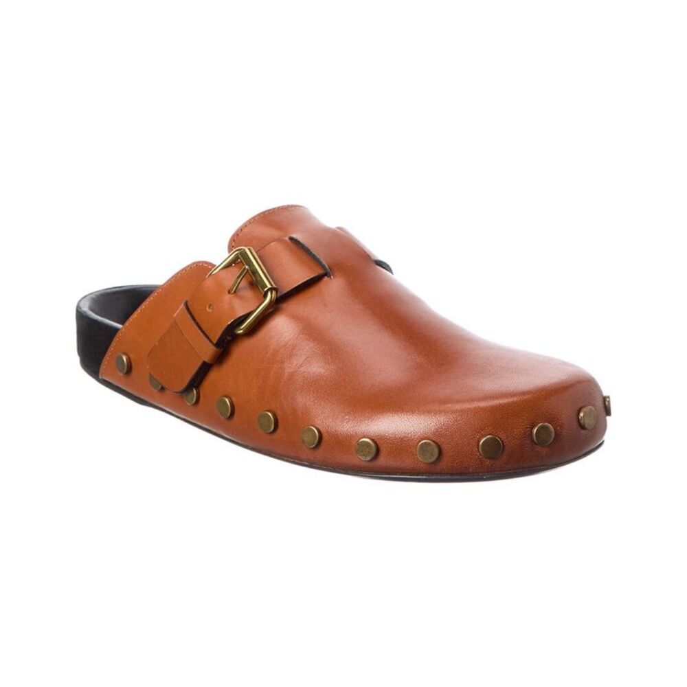 Isabel Marant Mirvin Leather Clog, Brown